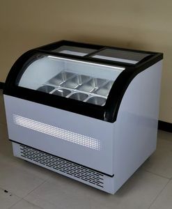 במקרה תצוגת גלידה אופקית אור עם אותיות לייזר פתוחה דלת מקרר דלת מקרר קר יותר תפקודי להסרת ערפל - Product Image 5