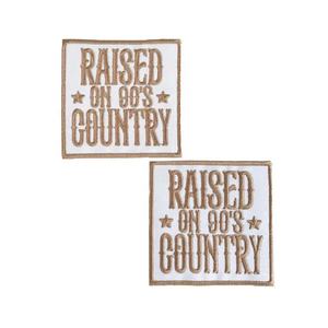 عذرًا ، تبدو وكأنك تحبني قبعة سائق الشاحنة ، رقعة 90 بلد مستوحاة من الثلج ، دعها تثلج ، مكواة مطرزة على رقعة - Product Image 1