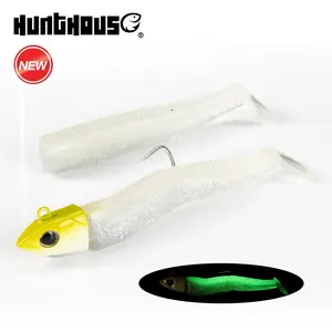 Soft Fishing Lures Jig Heads, Topwater Fishing Lures for Bass, T Tail TPR  Lures Minnow Fishing Bait Big Tail with Jig Head, Soft Shrimp Lures for  Saltwater - China Fishing Lure and