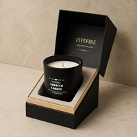 Bougies parfumées en verre en promotion, avec logo personnalisé et coffret cadeau, bougies parfumées en cire de soja