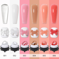 AS Gel UV de construction pour ongles, crème de gel d'extension haute capacité 50ml, non-coulant, dur, pour sculpture, marque privée