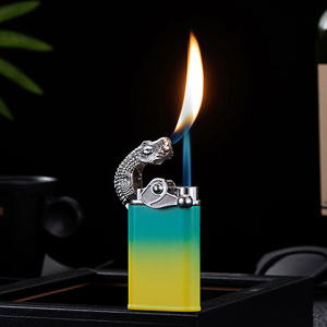 Encendedor croc de doble llama con logo personalizado, nuevo diseño, 2,0, venta al por mayor - Product Image 2