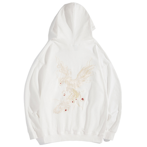 Sudadera con Capucha Bordada de Algodón Grueso Sólido para Hombre, Diseño Gráfico Personalizado, Holgada, de Secado Rápido, para Otoño, Venta al por Mayor - Product Image 1