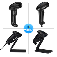 YHDAA 2d Omni - Lecteurs de codes QR longue portée omnidirectionnels, scanner de codes-barres filaire Surperemaket