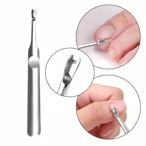 Kit professionnel de correction des ongles incarnés 7 pièces, ensemble de pédicure avec pince à bec d'aigle, repousse-cuticules et lime à ongles - Product Image 4