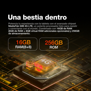 Tableta Robusta AGM PAD P2 Active de 11 Pulgadas, 90Hz, IP68, IP69K, 8000mAh, Android 14, 8GB, 256GB, 4G LTE, 50MP, para Obras y <span class=keywords><strong>Campo</strong></span> - Product Image 3