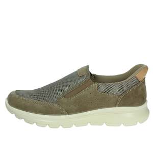 Uomo Slip On 752090 Mocassins beiges pour hommes, chaussures décontractées, confortables, respirantes, tige en maille, semelle légère - Product Image 1