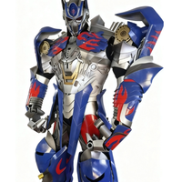 Traje de robot deformable Optimus Prime personalizado con armadura de EVA de tacón alto para eventos comerciales y accesorios de cosplay de películas.
