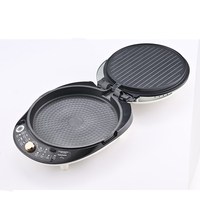 Machine à crêpes électrique avec plaques amovibles, appareil multifonction pour petit-déjeuner, gaufrier et machine à sandwichs