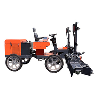 Moteur de boîte de vitesses entièrement automatique 22KW pour niveleuse laser 4 roues 220V/380V, système laser allemand, entretien facile