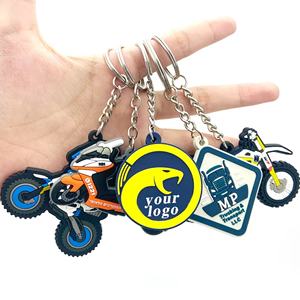 Porte-clés personnalisé en PVC souple avec logo de dessin animé, matériau écologique, étiquette de clé 2D/3D en PVC souple, porte-clés personnalisés - Product Image 2