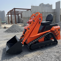 Hochwertiger Mini-Kompaktlader für Landwirtschaft/Bergbau mit Schaufel und verschiedenen Anbaugeräten erhältlich