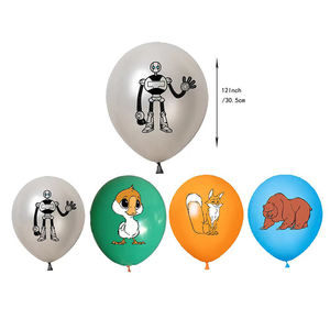 Fournitures de fête d'<span class=keywords><strong>anniversaire</strong></span> The Wild <span class=keywords><strong>Robot</strong></span>, décoration, ballons <span class=keywords><strong>robot</strong></span>, toile de fond, décoration de gâteau, bannière, cadeaux pour enfants, bébés - Product Image 3