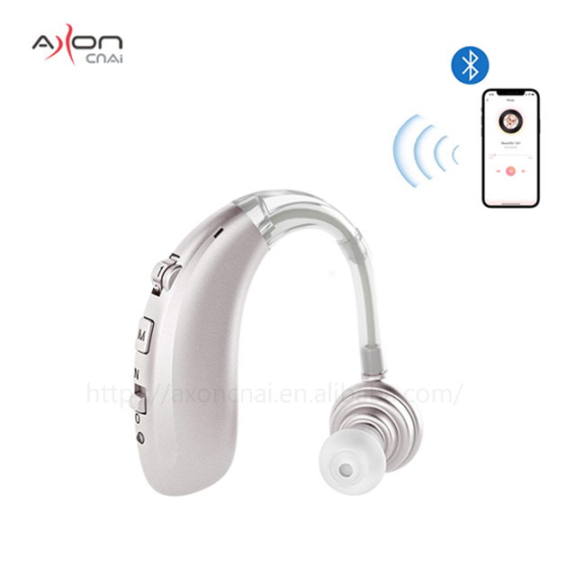 Good Price Rechargeable bluetooth Wireless Bte Hearing Amplifier Digital Hearing Aid Sound Amplifier for Deaf Person Audifinos a