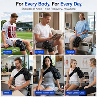 Nouvelle machine de thérapie par compression chaude et froide portable rechargeable, masseur d'épaule à compression d'air pour soulager la douleur n'importe où