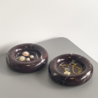 Mesa de Centro de Mármol de 12 cm, Diseño Moderno Multifuncional, Hecha a Mano, Tema de Frutas, Decoración para el Hogar, Regalo para Bodas, Ramadán, Navidad