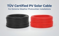 Câble photovoltaïque électrique en cuivre étamé isolé XLPE avec gaine LSZH 1KV CC pour systèmes d'énergie photovoltaïque