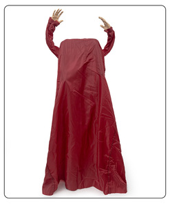 HLC Nuovo Fantasma Femminile a Grandezza Naturale con Vita Spezzata, Attivazione Sonora, Animatronico per Scenari di Halloween, Oggetto di Scena per Casa Stregata - Product Image 3