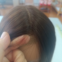 Siap Kirim Rambut Manusia Asli Cina Raw Virgin Silk Top Weft Back Glueless Topper Multi Warna untuk Rambut Menipis Harga Grosir