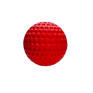 Bola Latihan Baseball Berkualitas Tinggi 9'' Merah PU Berduri Bola Kriket - Product Image 2