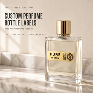 Etiquetas Metálicas Personalizadas con Logotipo, Placas de Aleación de Zinc Grabadas y Pulimentadas para Botellas de Vino y Vidrio, Emblemas Grabados, Proveedor OEM ODM MOQ - Product Image 2