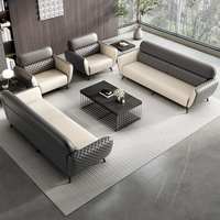Ensemble de canapés de direction en cuir de luxe, style moderne, pour bureau présidentiel, mobilier commercial pour bureau ou chambre à coucher, Foshan