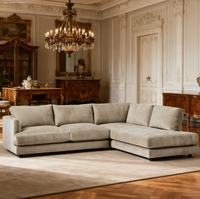 2-teiliges Modulares Langlebiges Modernes L-förmiges Ecksofa-Set für Wohnzimmer, Villa, Park & Schulgebrauch