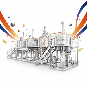 Equipo de Cervecería de 1000L, Microcervecería, Fermentador, Máquina para Hacer <span class=keywords><strong>Cerveza</strong></span>, Recipiente a Presión Automático, Motor PLC, Nuevo - Product Image 1