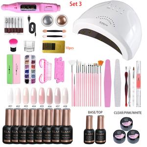 Kit de Herramientas de Uñas Portátil Completo KLANA para Salón, Uso Profesional en Salón de Uñas, con Lámpara UV LED, Kit Completo de Gel para Uñas - Product Image 3