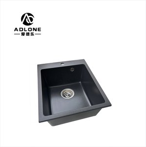 Évier de cuisine à poser noir <span class=keywords><strong>Tik</strong></span>-<span class=keywords><strong>tok</strong></span> 4050G, cuve unique, en composite granit-quartz, 40*50cm, garantie 3 ans - Vente Flash - Product Image 3