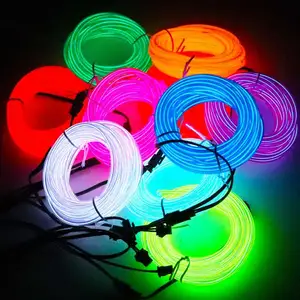 Dekoratif ışık hattı ışık floresan hattı ışık Neon ışık dekorasyonu DIY demir