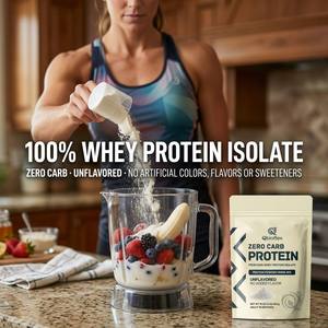 Qbioflex Proteína de Suero Personalizada de Alta Potencia para el Desarrollo Muscular, para Adultos, Entrenamiento en Gimnasio, Recuperación, Rendimiento, Halal - Product Image 5