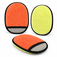 Esun Gant de lavage de voiture en microfibre double face, conception de nettoyage multifonctionnelle pour le detailing automobile