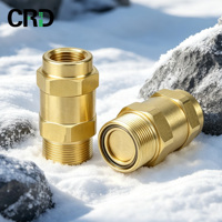 Raccord rapide auto-scellant en laiton CRD pour climatiseur HVAC, sans brasage, pour tube de cuivre de réfrigérant domestique