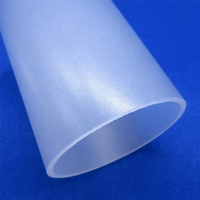 Tube en PMMA acrylique sablé, verre givré mat pour décoration lumineuse LED