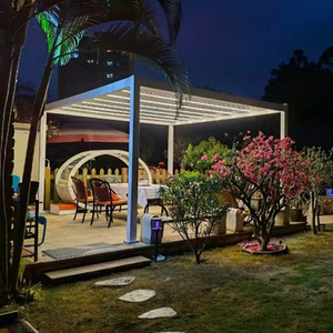 Fabricación de perfil de aluminio para carpa de pabellón de pérgola a prueba de viento e impermeable Gazebo portátil Gazebo - Product Image 6