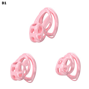 Alat Keperawanan Pria Cobra Cock Cage Dengan 6 Ukuran Cincin Bahan Resin Ringan dan Bernapas Produk SM Mainan Seks Bondage - Product Image 6