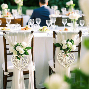 Colgante <span class=keywords><strong>de</strong></span> silla <span class=keywords><strong>de</strong></span> <span class=keywords><strong>madera</strong></span> para boda personalizado Mr Mrs Letter Hanging Signs <span class=keywords><strong>Vintage</strong></span> Rustic Wood Signs para decoración <span class=keywords><strong>de</strong></span> boda - Product Image 1