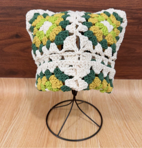 Crochet seau chapeau creux fleur tricoté chapeau mode pêcheur à la main Crochet tricot chapeau nouveauté - Product Image 2