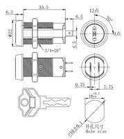 Haute sécurité 12V interrupteur électrique serrure cylindre Keycode combinaison laiton et alliage de Zinc chromé 40000 Codes de clé