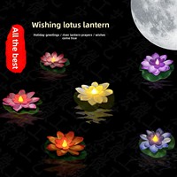 Lampe Bougie LED Sans Flamme en Forme de Fleur de Lotus, Flottante, à Piles, pour Festivals, Vente en Gros, Noël, Mariages, Fêtes, Décoration Intérieure