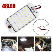 Lumière intérieure de tricycle de camion à LED en cristal ultra-mince COB 48SMD 12-85V lampe de lecture modifiée de voiture