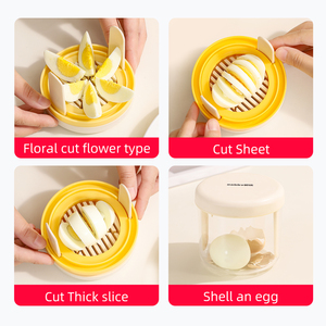 Moule coupe-œufs multifonction Coupe rapide Oeufs Bords de fleurs Spirale Petit-déjeuner Outils de cuisine Coupe-œufs de haute qualité - Product Image 6