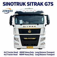 Camion tracteur Sinotruk SITRAK G7S 4x2 d'occasion, 480 CV, camion tracteur lourd pour le transport de conteneurs