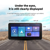 Écran de navigation pour moto avec CarPlay Android Auto IPS Touch Control OTA Tire Pressure Universal Motorcycle GPS