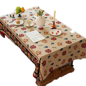 Modern Luxury Home Accessible High-End Coffee <strong>Table</strong> Cloth Rectangular <strong>Red</strong> Christmas and New Year <strong>Tablecloth</strong> Knitted Technics - Product Image 5