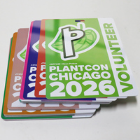 Badges événementiels personnalisés en plastique avec impression rapide Keepfly, cartes d'identité VIP avec cordon
