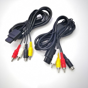Câble composite multifonctions 1.8M 6FT 3 RCA AV S-Video pour Super <span class=keywords><strong>Nintendo</strong></span> SNES <span class=keywords><strong>GameCube</strong></span> <span class=keywords><strong>64</strong></span> NGC N64 - Product Image 6