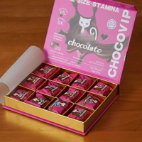 Boîte de chocolats en gros Rhino VIP avec logo personnalisé, Fournisseur de produits féminins et de compléments alimentaires à base de plantes