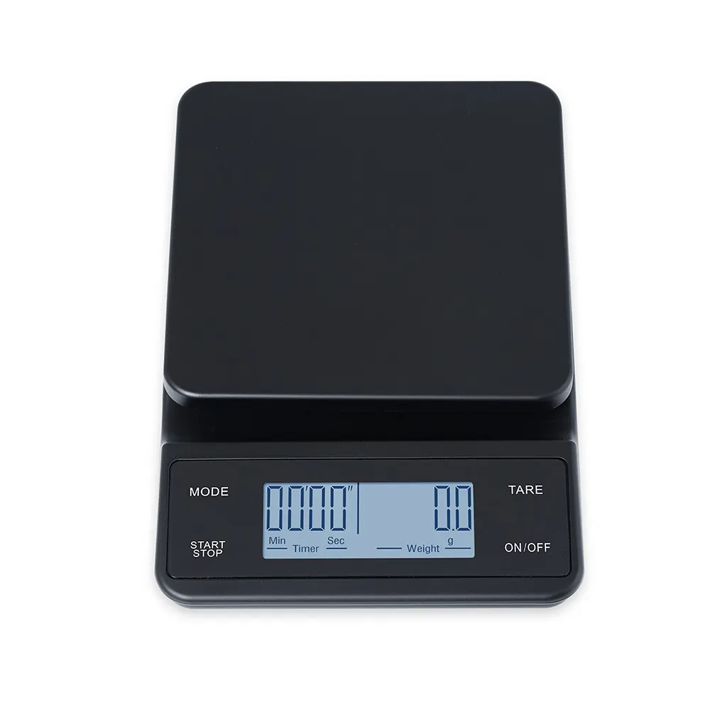 Best touch screen electronic digital mirror effect weighing kitchen scale coffee scale with timer